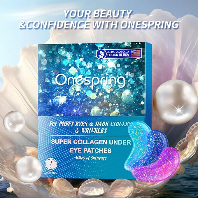 Eye Masks (48 Pairs) - Bachelorette Party Favors, Collagen Under Eye Patches for Puffy Eyes, Fine Lines and Dark Circles, Spa Party, Bridesmaid, Birthday Gift for Her