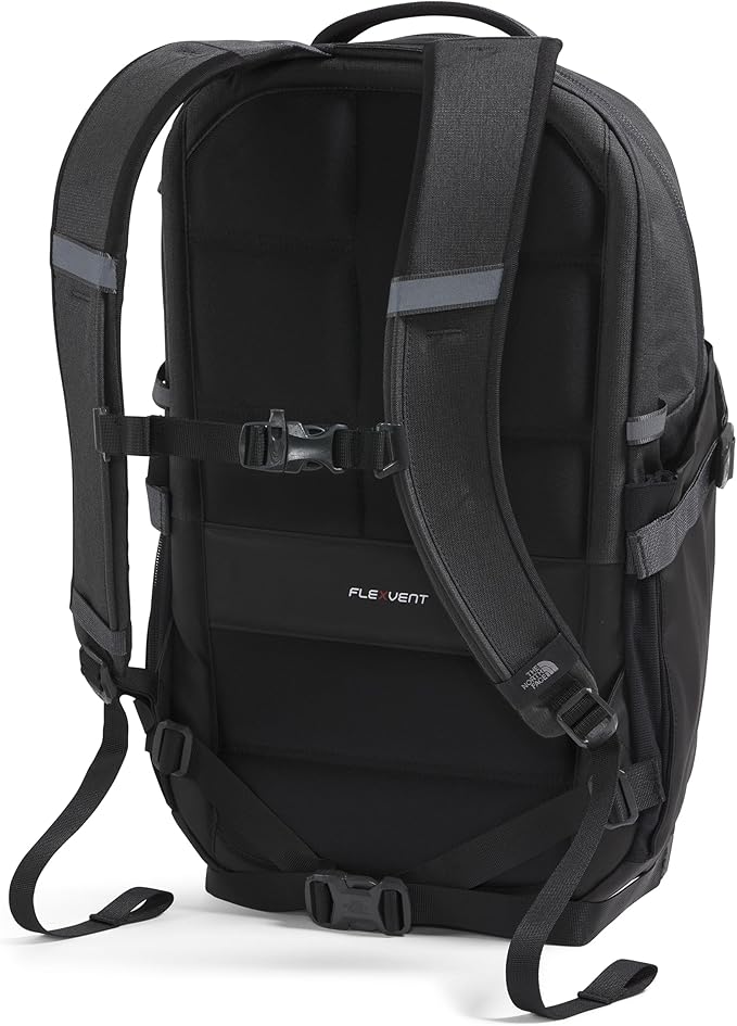 The North Face Recon Everyday Laptop Backpack - Daypack, Water Repellent, Laptop Sleeve, 2 Water Bottle Pockets, Asphalt Grey Light Heather/TNF Black-NPF, One Size