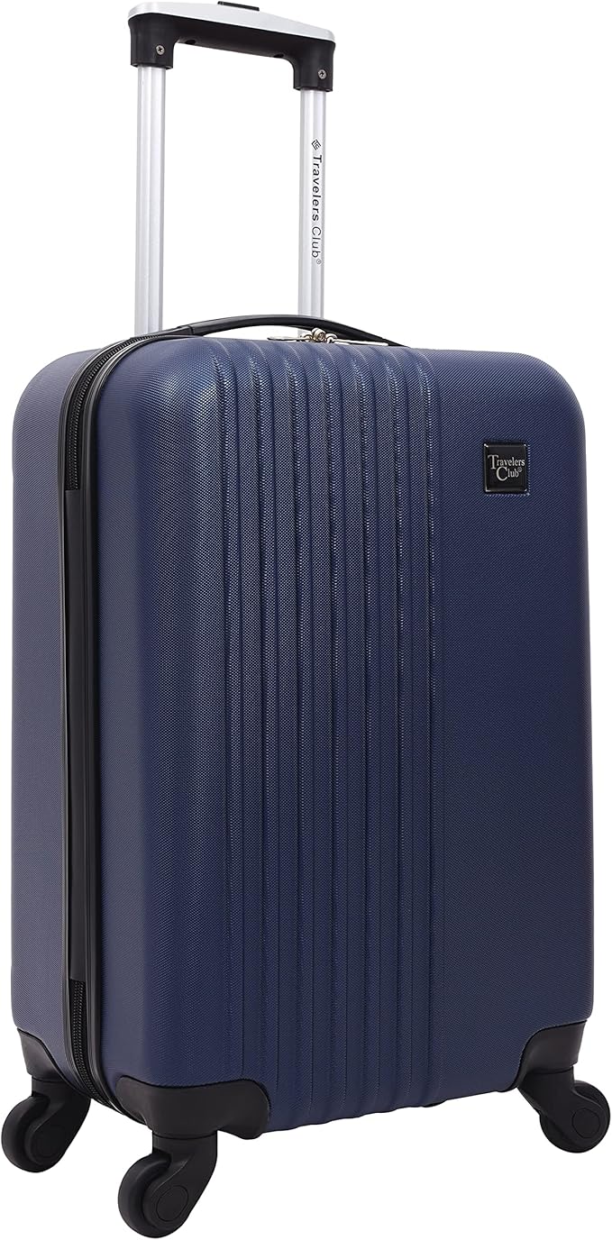 Travelers Club Cosmo Luggage, Navy Blue-2 Piece Set (28"/20")