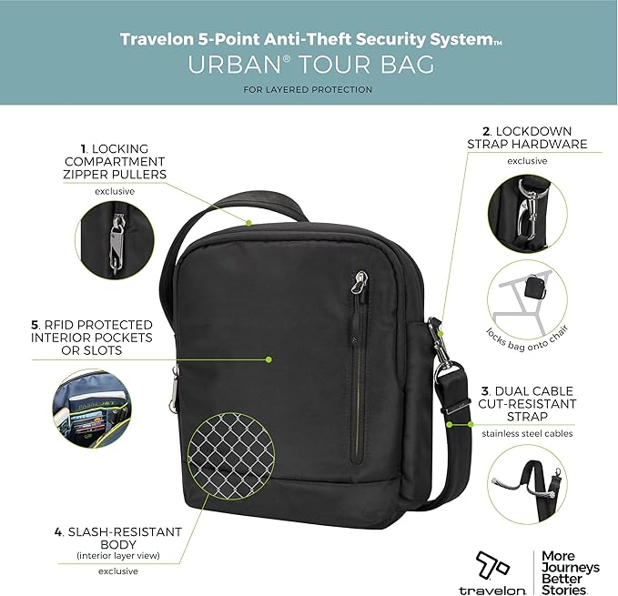 Travelon Anti Theft Urban Tour Bag