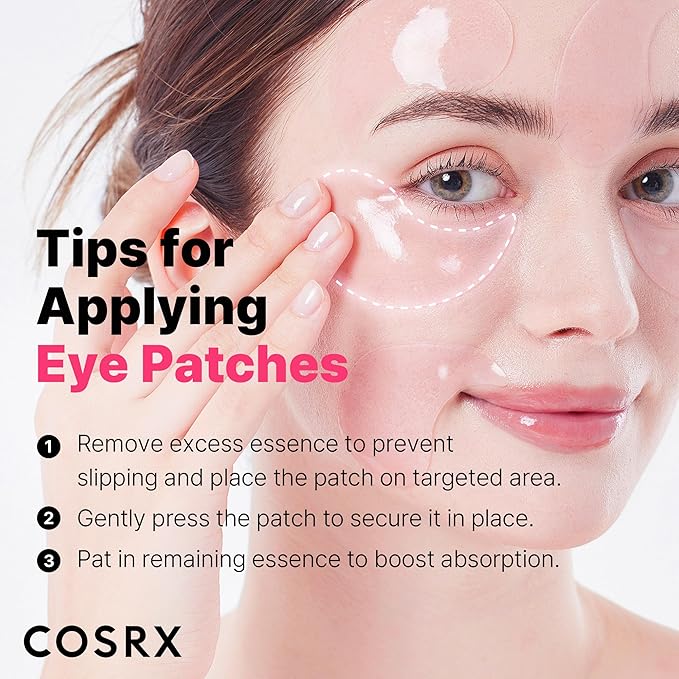 COSRX Limited Pink Edition Pink Peptides Collagen Hydrogel Eye Patch – Valentine’s Day Gifts for Girls and Women, Under Eye Mask for Puffy Eyes and Dark Circles, 60 Patches, Korean Skin Care