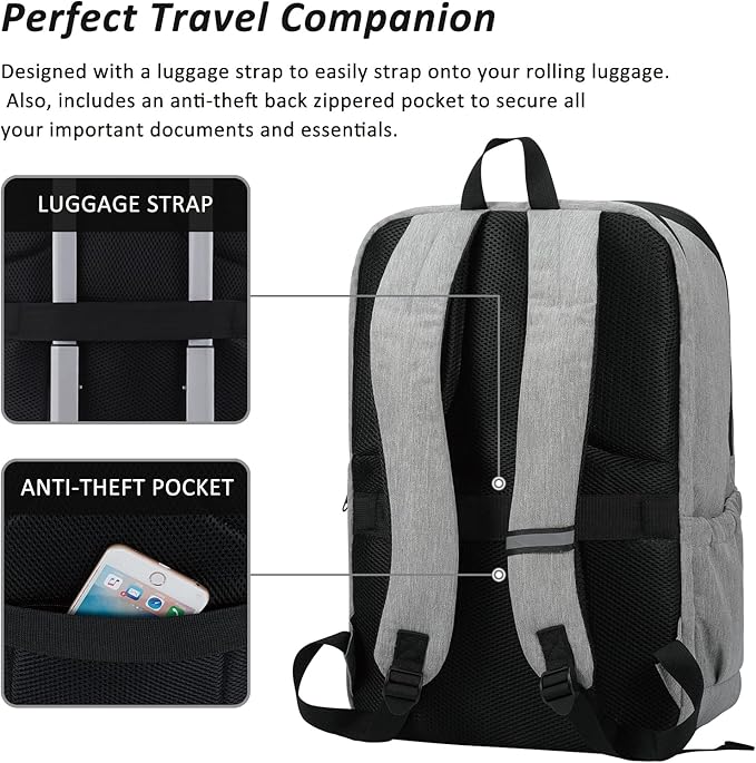 MAXTOP Travel Laptop Backpack Business Anti-theft Backpacks[Water Resistant] College Bookbag Fits 18.4 Inch Laptop
