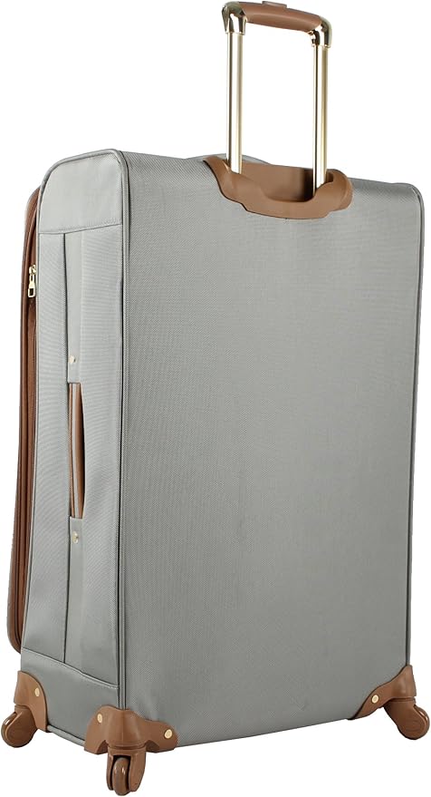 Steve Madden Designer Luggage Collection - 3 Piece Softside Expandable Lightweight Spinner Suitcase Set - Travel Set Includes an Under Seat Bag, 20-Inch Carry on and 28-Inch Checked Suitcase, Harlo
