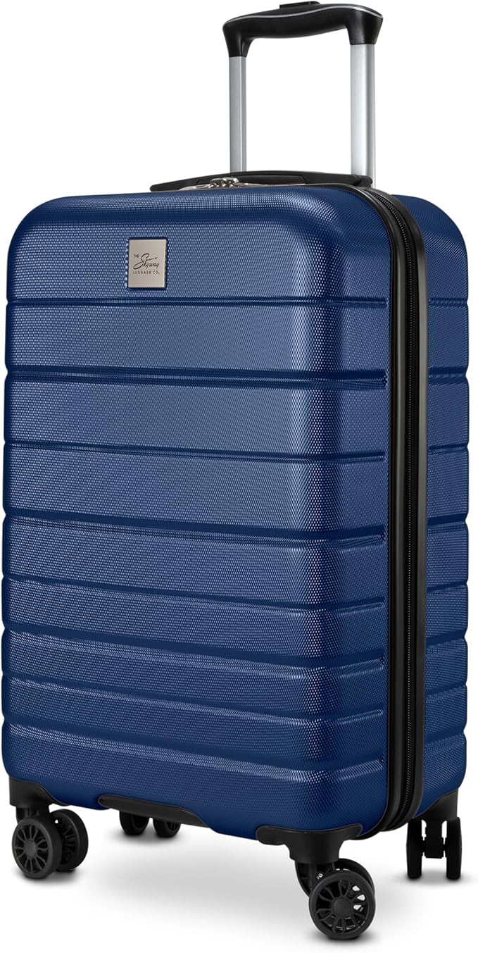 Skyway Epic 2.0 Hardside Lightweight and Durable ABS Shell Luggage, Spacious with Dual Spinning Wheels, Comfort Grip, Men and Women, Carry-on, 20-inch, Royal Blue