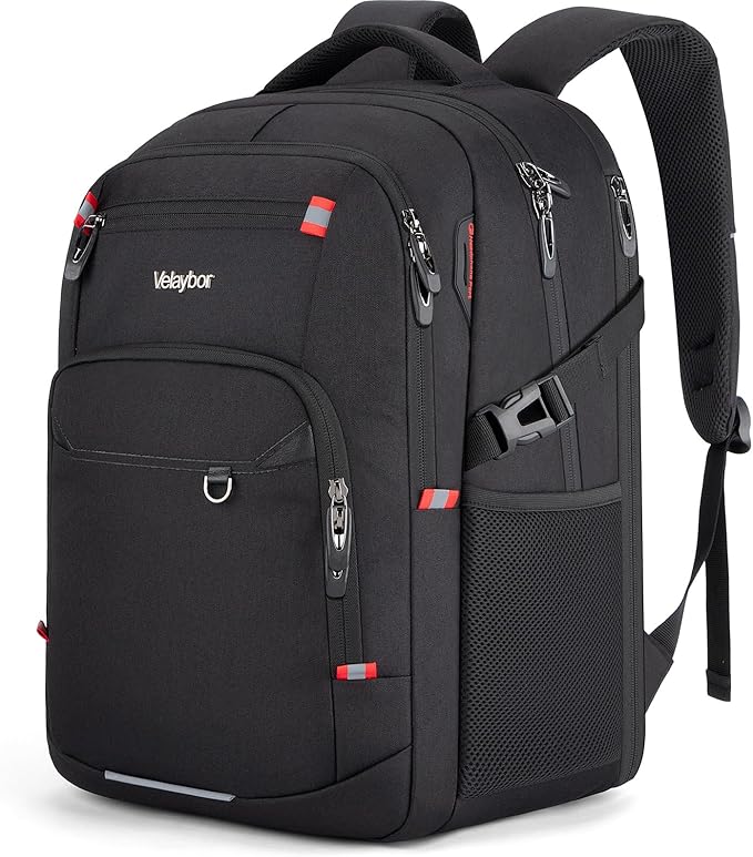 48L Expandable Laptop Backpack, Anti-thief Travel Backpack, Airline Approved Business Waterproof Carry on Luggage, Fits 17.3" Laptop for Men Women
