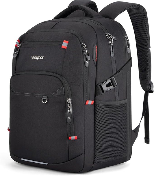 40L Expandable Laptop Backpack, Anti-thief Travel Backpack, Airline Approved Business Waterproof Carry on Luggage, Fits 15.6" Laptop for Men Women