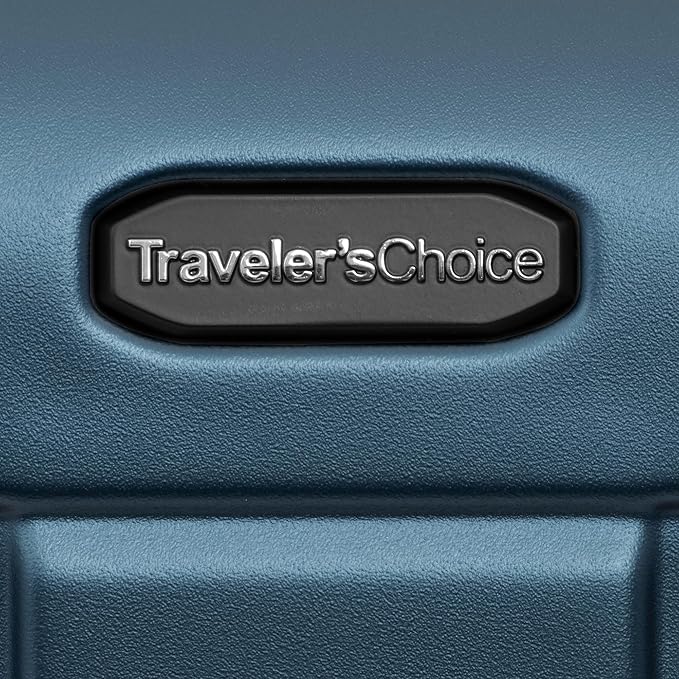 Traveler's Choice Ultimax II Polycarbonate Hardside Luggage with Spinner Wheels, Matte Navy, 31-Inch Large Trunk