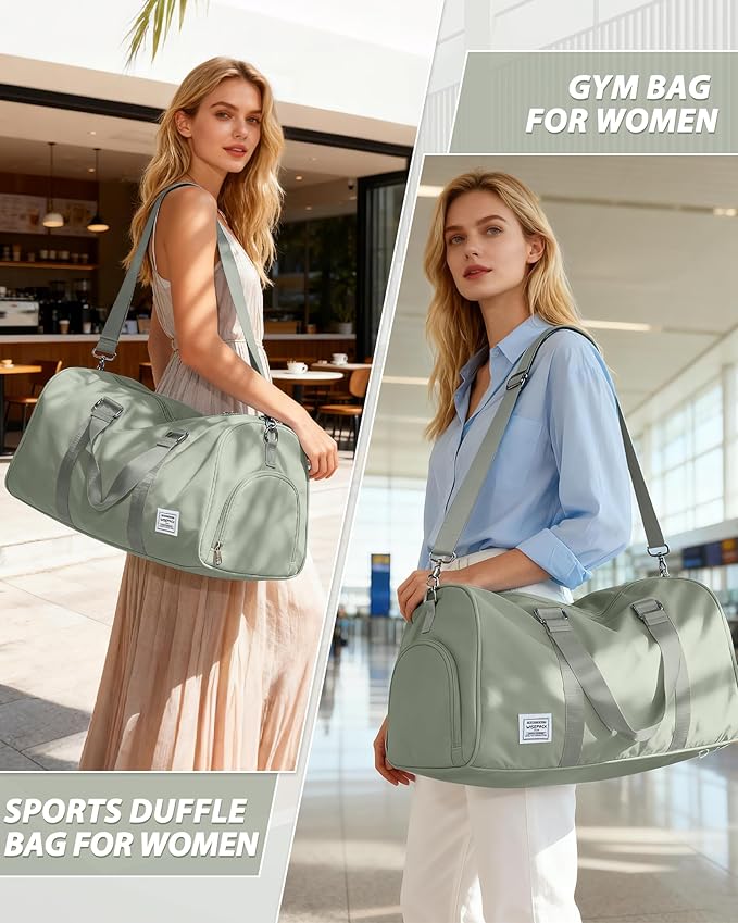 Gym Bag Womens,Travel Duffel Carry on Bag Sport Tote Bag Weekend Overnight Bag