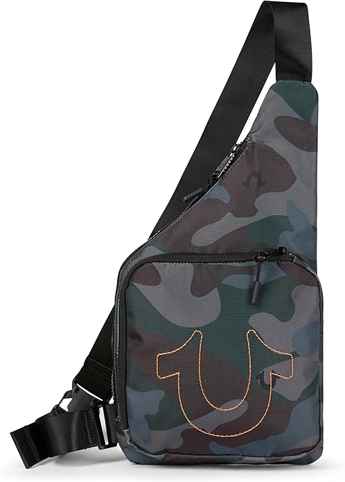 True Religion Cross Body Bag for Woman and Men - Anti Theft Shoulder Sling Bag, Zipper Phone Pocket and Key Leash