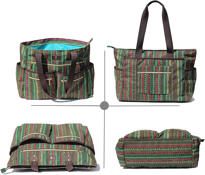 Weekender Bag Carry On Bag Overnight Tote Travel Duffle with 13 Pockets for Travel,Work，Gym,Beach,Teacher,Nurse