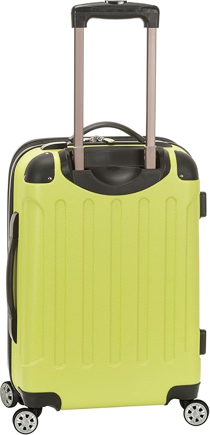 Rockland London Hardside Spinner Wheel Luggage, Lime, 3-Piece Set (20/24/28)