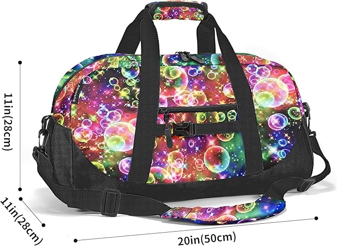 Stumdo Kids Overnighter Duffel Bags for kids, Carry-On Size & Ideal for School Practice or Overnight Travel Weekender Tote for Travel Gym Sport bag for Boys & Girls (11ppao)
