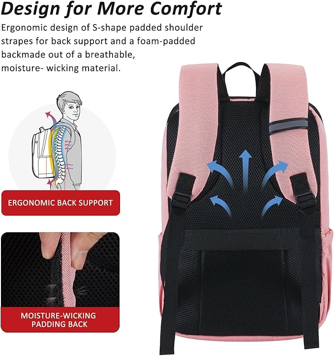 MAXTOP Laptop Backpack Bookbag Backpack Business Anti-theft Backpacks[Water Resistant] Work College Business Travel Computer Backpack for Men Women Fits up to 17" Notebook