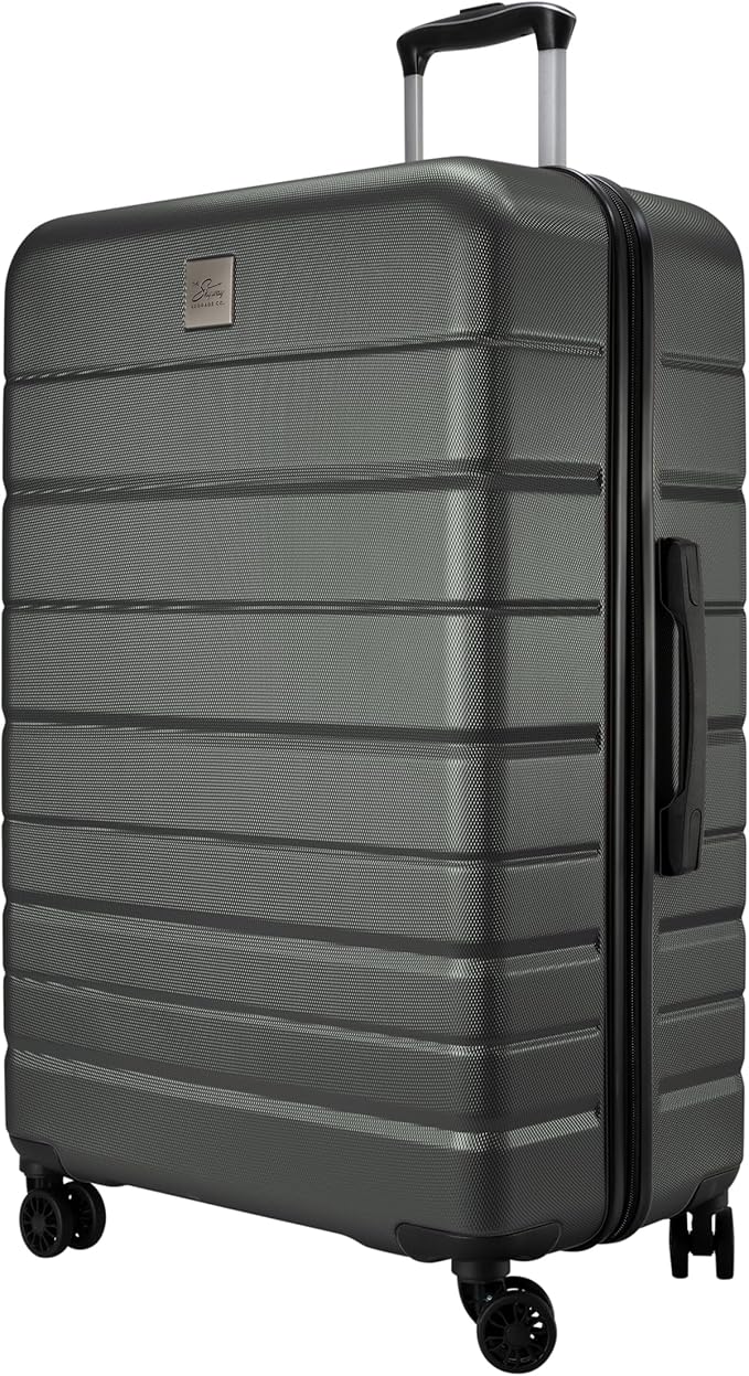 Skyway Epic 2.0 Hardside Lightweight and Durable ABS Shell Luggage, Spacious with Dual Spinning Wheels, Comfort Grip, Men and Women, Thyme, Large Check-In 28-Inch