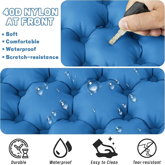 ONTYZZ Inflatable Seat Cushion Lightweight Airplane Seat Cushion Stadium Seat Travel Cushion for Climbing Hiking Office Airplane