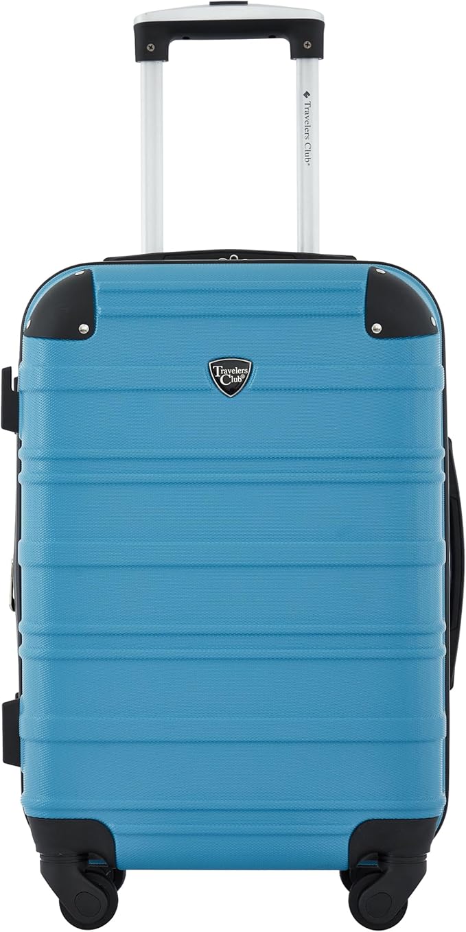 Travelers Club Phoenix Luggage, Blue Moon, 22-Inch Carry-On
