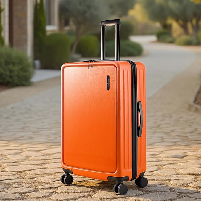 24 Inch Luggage with Spinner Wheels, Hard Shell Suitcase with TSA Locks for Luggage, Travel Large Suitcase, Expandable Hard Shell Suitcases, Orange