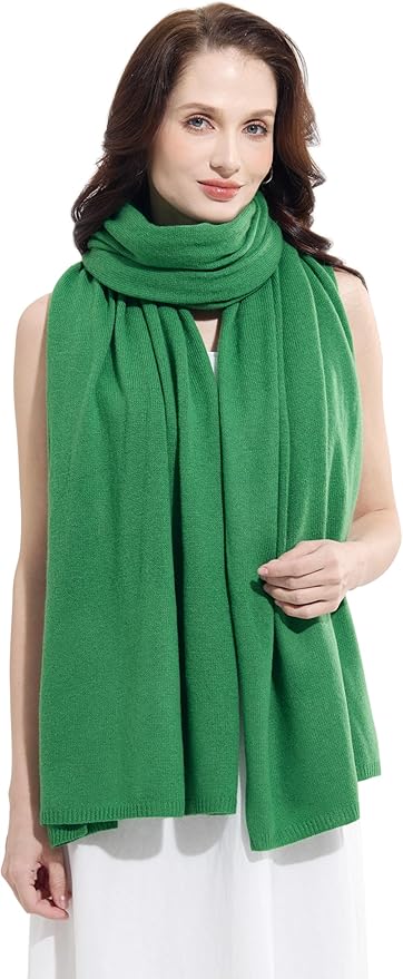 Soft Cashmere Blend Wrap Chic Scarf Stole for Women Wayfarer Travel Extra Large 87"x28"
