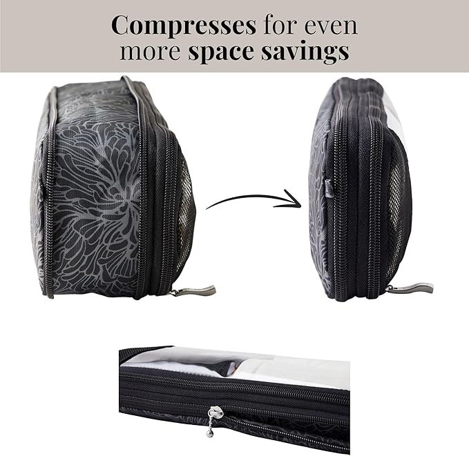 Baggallini Long Compression Cube - Lightweight Compression Packing Cube for Travel