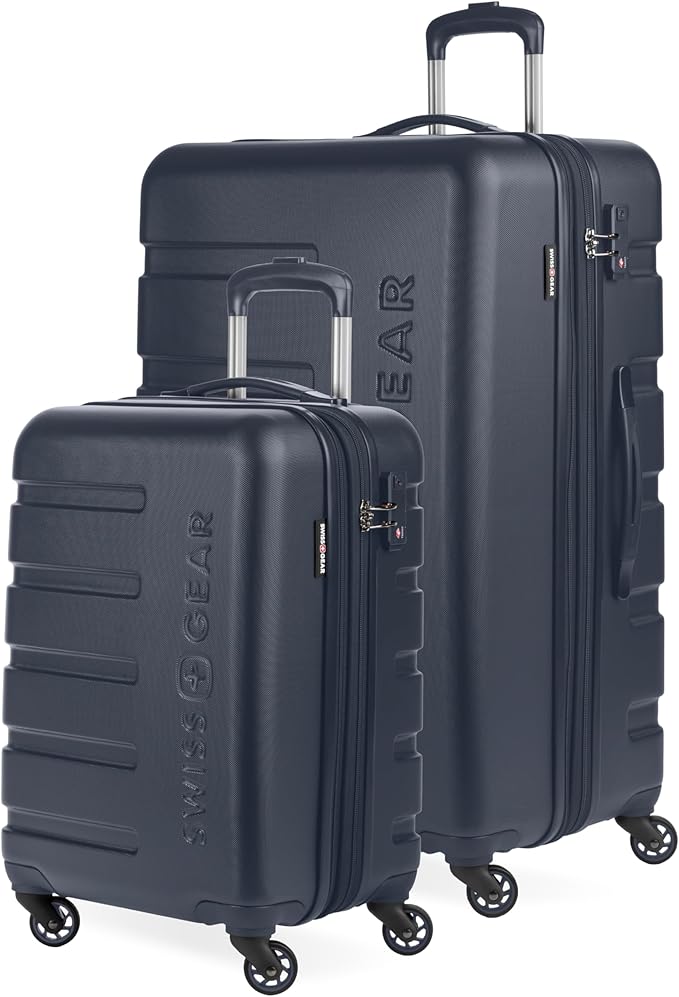 SwissGear 7366 Signature Hardside Expandable Luggage with Spinner Wheels, TSA Lock, Cup-Holder, Navy, 2-Piece Set (19/27)