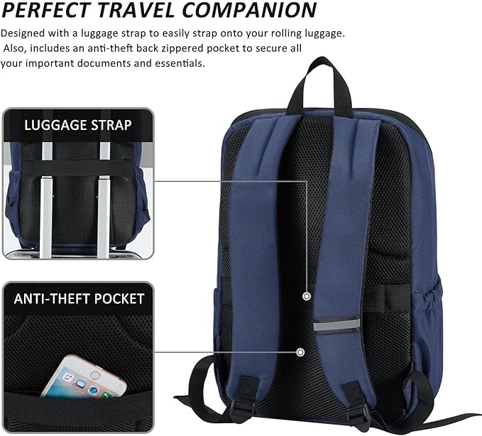 MAXTOP Laptop Backpack Bookbag Backpack with USB Charging Port Anti-Theft[Water Resistant] Work College Business Travel Computer Backpack for Men Women Fits up to 16" Notebook
