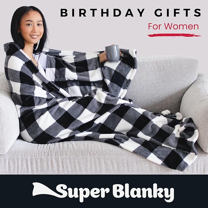Wearable Blankets for Women, Adult Wearable Blanket Men, Mother's Day Gifts for Her, Wife Birthday Gift Ideas