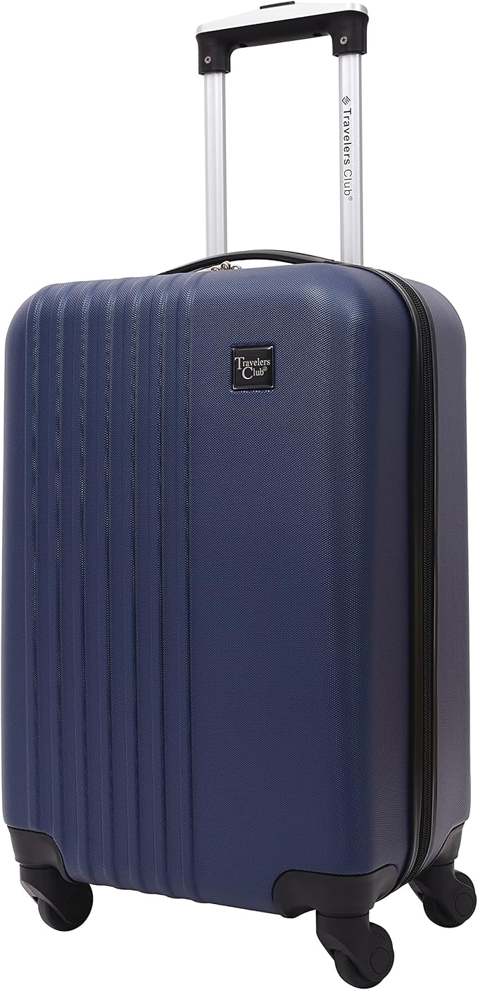 Travelers Club Cosmo Luggage, Navy Blue-2 Piece Set (28"/20")