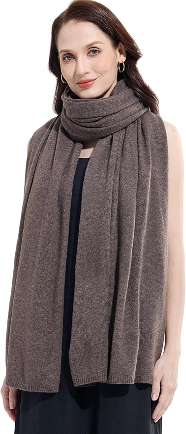Soft Cashmere Blend Wrap Chic Scarf Stole for Women Wayfarer Travel Extra Large 87"x28"