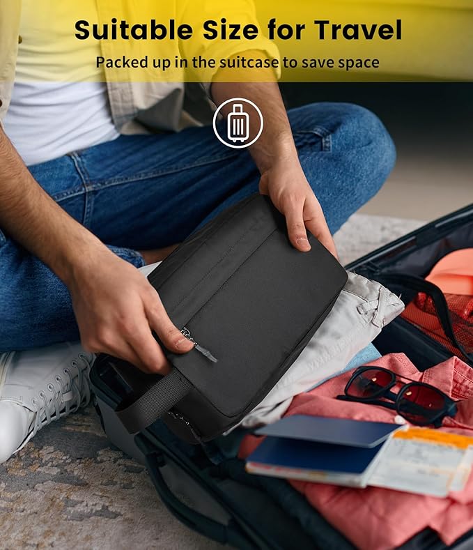 Vorspack Travel Toiletry Bag for Men - Hanging Toiletries Bag Water Resistant Travel Bag for Toiletries Accessories