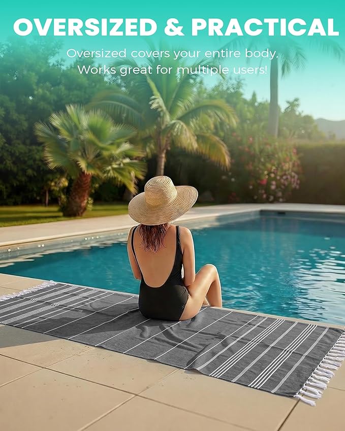Antfuny 6 Packs Turkish Beach Towels Yoga Blanket Gym Workout Towel 2024 Women Birthday Gift Ideas for Mom Day Mother Grandma Wife Sister Girlfriend Her Friend Appreciation Thank You