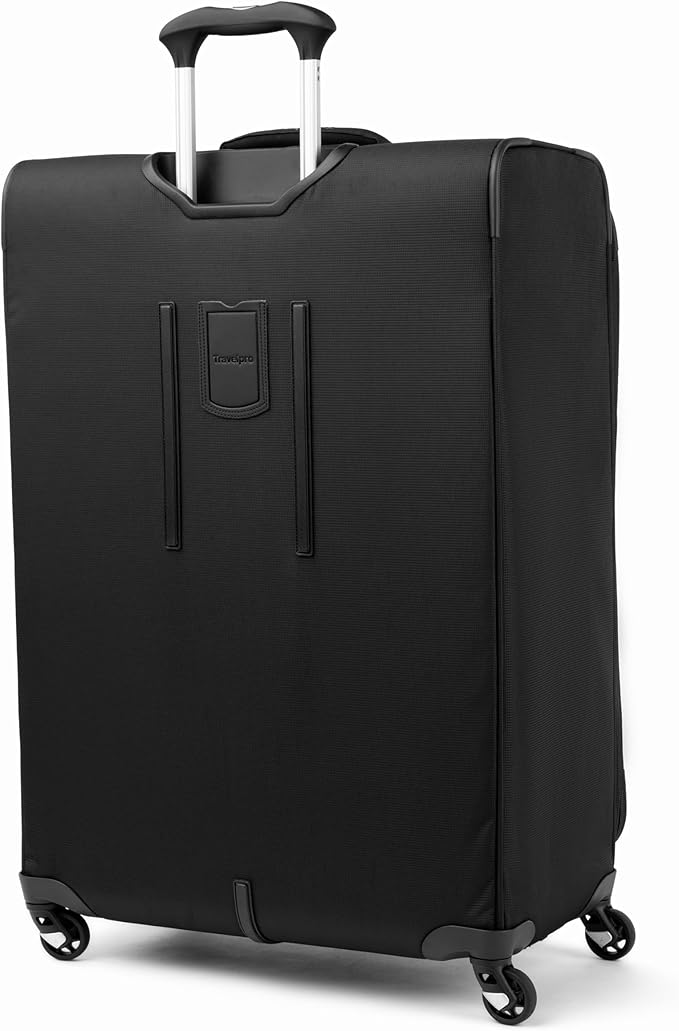 Travelpro Maxlite 5 Softside Expandable Luggage with 4 Spinner Wheels, Lightweight Suitcase, Men and Women, Black, Checked-Large 29-Inch