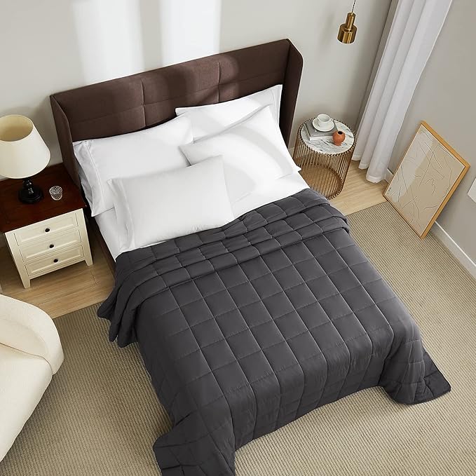 King Size Weighted Blanket 20lbs - 88"x104" Cooling Breathable Heavy Blanket with Glass Beads for Adult All-Season
