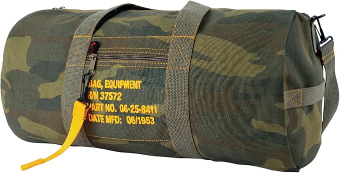 Rothco Canvas Equipment Duffle Bag – Travel & Gym Bag with Heavyweight Cotton Canvas Material – Great for Storing Gear, Clothing, and More