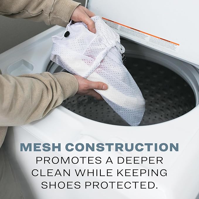 Reshoevn8r Sneaker Laundry Bag for Washing Machine - Mesh Washing Dual Lace Locking System - Shoe Cleaning Bag Compatible with All Sneakers Including Nike, Jordan, Adidas & Yeezy