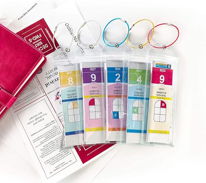 Cruise Luggage Tag Holder for Royal Caribbean & Celebrity 5 Pack, Cruise Ship Essentials 2026 Waterproof, Cruise Must Haves Durable