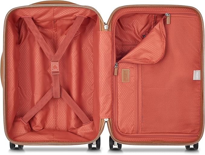 DELSEY PARIS Chatelet Air 2.0 Hardside Luggage with Spinner Wheels, Chocolate Brown, Carry on Plus 20 Inch