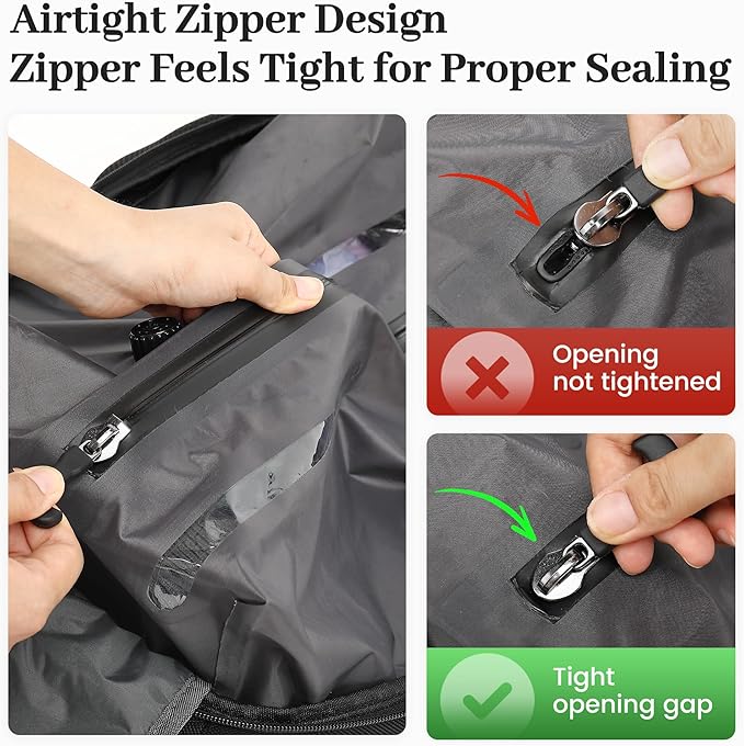 Boavan Vacuum Seal Backpack for Travel with Pump, 55L Large Bag with Zipper‑Off Detachable Vacuum Compression Bag Waterproof Carry On Large Travel Bag for Airline，Bags and Backpack Used Independently