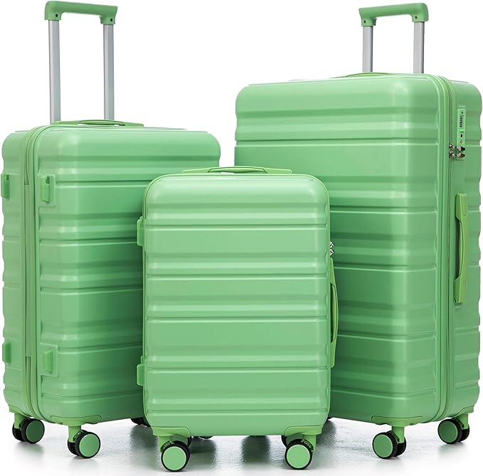 3 Piece ABS Hardshell Suitcase Set – Lightweight, Tough & Scratch-Resistant