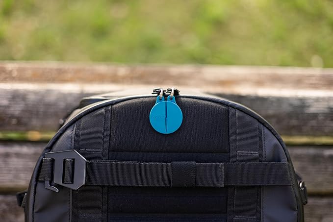 Bobino Zipper Clip | Anti Theft Purse & Backpack Lock | Anti Pickpocket | Travel Essentials | Purse and Backpack Safety | Travel Safety | 2 Pack Slate
