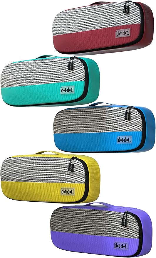 Slim Packing Cubes for Travel - 5pc Packing Cubes for Suitcases - Lightweight Luggage Organizer Bags (Non-Compression)