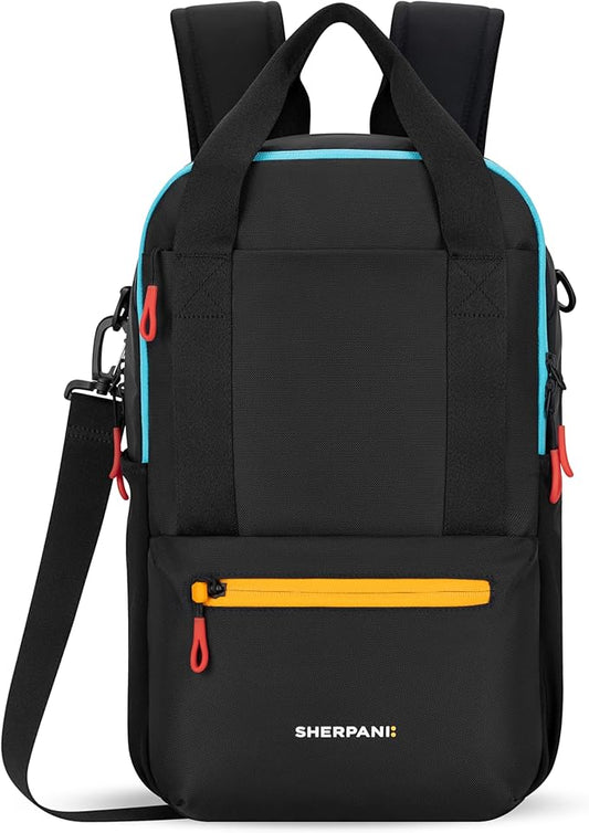 Sherpani Camden, Convertible Backpack, 3 in 1 Tote Bag, 18L Travel Backpack, Crossbody Bag, Cross Body Purse, Travel Gifts, RFID Protection, Fits 13” Laptop (Chromatic)