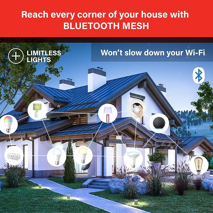 Sengled Alexa Light Bulb, BR30, S1 Auto Pairing with Alexa Devices, Smart Flood Light Bulb that Work with Alexa, Daylight 5000K, E26, Led Lights, 65W Equivalent Recessed, No Hub Required, 4-Pack