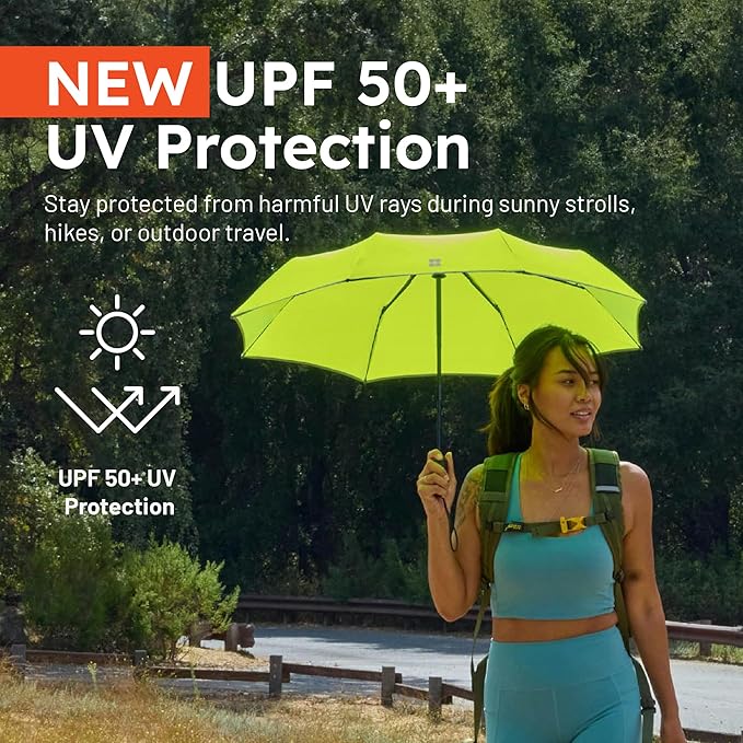 Weatherman Umbrella - Premium Small Compact Mini Umbrellas for Traveling - Windproof Umbrellaas Resists Up to 45 MPH Winds - Traveling Umbrellasa for Rain, Wind, Purse, Pocket, Backpack, Car - Portable Travel Umbrellas Easy Auto Open Close w/ Strong Fi...