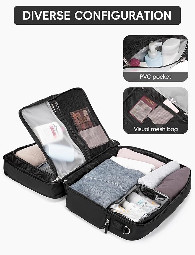 CLUCI Weekender Travel Bag for Women Puffer Tote Bag Carry On Duffle Overnight Bags with Shoe Compartment