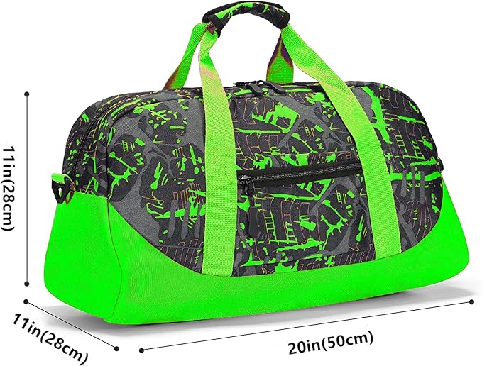 Stumdo Kids Overnighter Duffel Bags for kids, Carry-On Size & Ideal for School Practice or Overnight Travel Weekender Tote for Travel Gym Sport bag for Boys & Girls (11fglv)