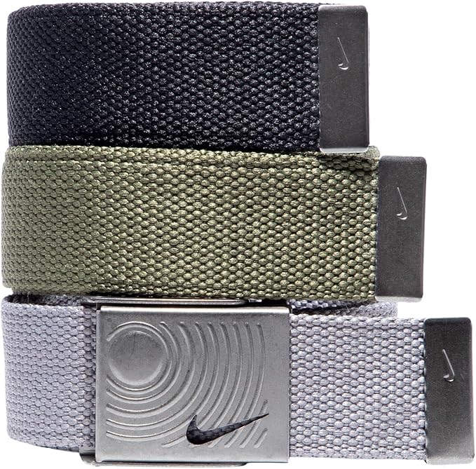 Nike Men's 3 Pack Web Belt