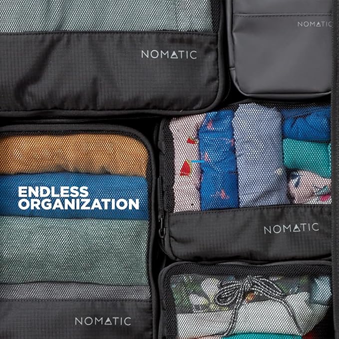 NOMATIC Packing Cubes, Compression Luggage Organizers for Carry-On, Suitcases, Travel Bags, Medium