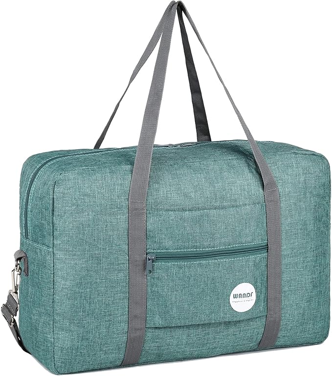 WANDF For Spirit Airlines Personal Item Bag 18x14x8 Travel Duffel Bag Underseat Foldable Carry-on Luggage for Women