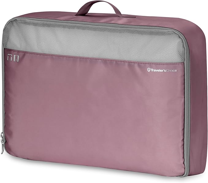 Traveler's Choice Cloverland Packing Cubes, 5-Piece Set, Mauve