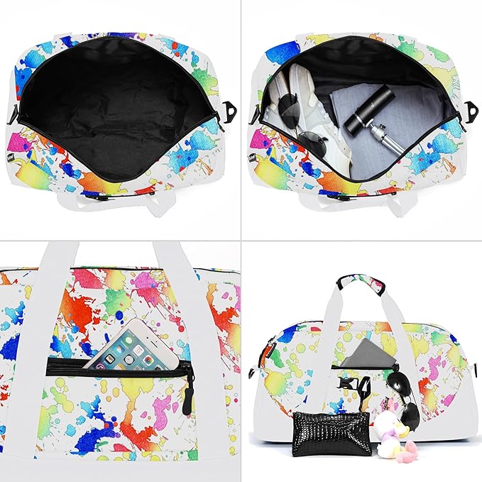 Stumdo Kids Overnighter Duffel Bags for kids, Carry-On Size & Ideal for School Practice or Overnight Travel Weekender Tote for Travel Gym Sport bag for Boys & Girls (cbse)